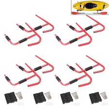 Kayak Steel Ladder Wall Mount Storage Rack Surfboard Canoe Folding Hanger 4sets