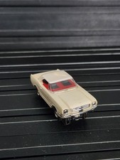 Aurora 1372 Tjet Ho Slot Car White w/ White Hardtop '65 Ford Mustang Blk Seats