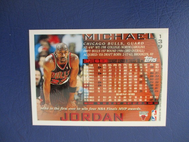 1996-97 Topps Michael Jordan #139 Chicago Bulls HOF | eBay