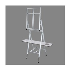 Bob Ross 2-in-1 Floor Standing Tabletop Studio Easel 4 Legged Metal White