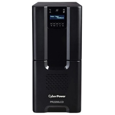 CyberPower PR2200LCD 2200 VA/1980W Smart App Sinewave Tower UPS, 8x NEMA 5-15R,