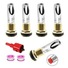 5 Sets Automatic Pig Nipple Waterer for Barrel Kit Stainless Steel Hog Drinke...