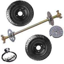 29in Rear Live Axle Kit Hydraulic Brake T8F Sprocket for Go Kart ATV Quad