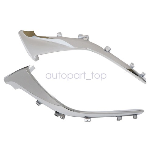 2x Grille Trim For 2016-2023 Mazda CX-9 Driver Passenger Lower Chrome TK50507J1A - Picture 5 of 9