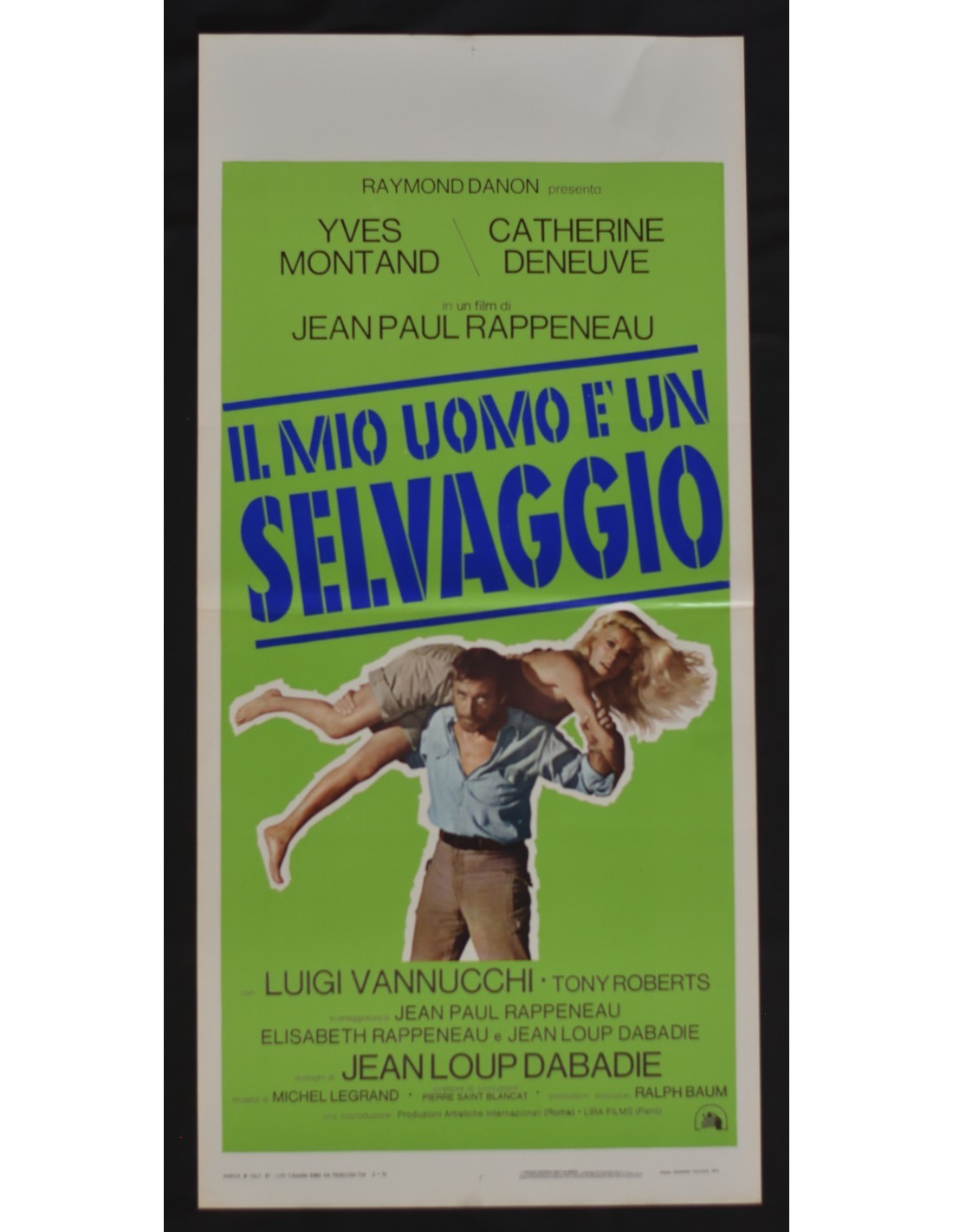 Locandina originale film Il mio uomo è un selvaggio (1975) - Regia di Jean-Paul Rappeneau