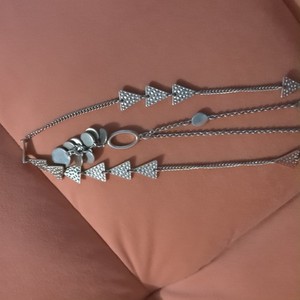Authentic Premier Designs "Your Way" Gold Plated Triangle Shape Long Necklace