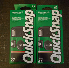 Lot of 2 NEW Fujifilm Quicksnap One Time Use Camera with Flash Expires 04/2028