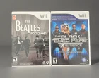 Beatles Rock band + Black Eyes Peas Experience- Nintendo Wii - Tested Working