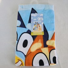 Bluey and Friends 100 Cotton Beach Towel, "Beach Buddies", 28x58 inches