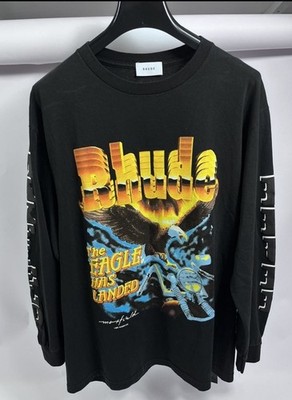 Rhude x Mayfield Los Angeles - Eagle Print LS T-Shirt Größe: M