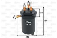 Valeo Kraftstofffilter 587538 Leitungsfilter FüR Nissan Renault Clio Kangoo FC0