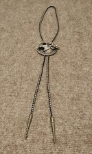 Vintage Bolo Tie Loyal Order of Moose Fraternal Organization Silver Tone 18