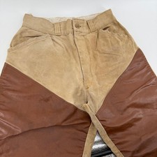 Vintage 1960s Canvas Waxed Cotton Hunting Pants Talon 42 Zipper USA Distressed