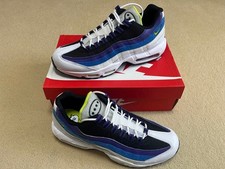 Men 11.5US Nike Air Max 95 White/Black/Signal Blue