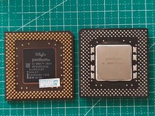 1x Vintage Intel Pentium MMX FV80503233 SL293/2.8V 233MHz Socket 7 CPU Working
