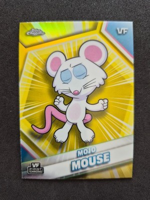 2026 Topps Chrome VeeFriends, Mojo Mouse, Yellow Refractor, # 123