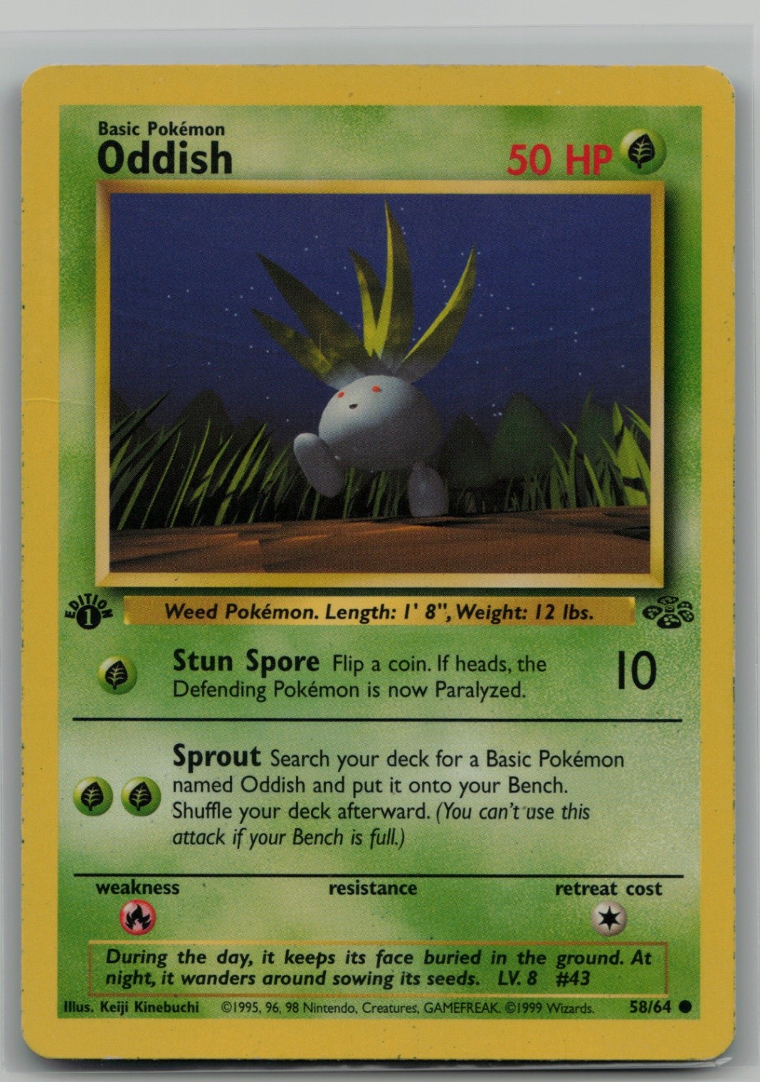 Oddish Common Jungle 58/64 NM