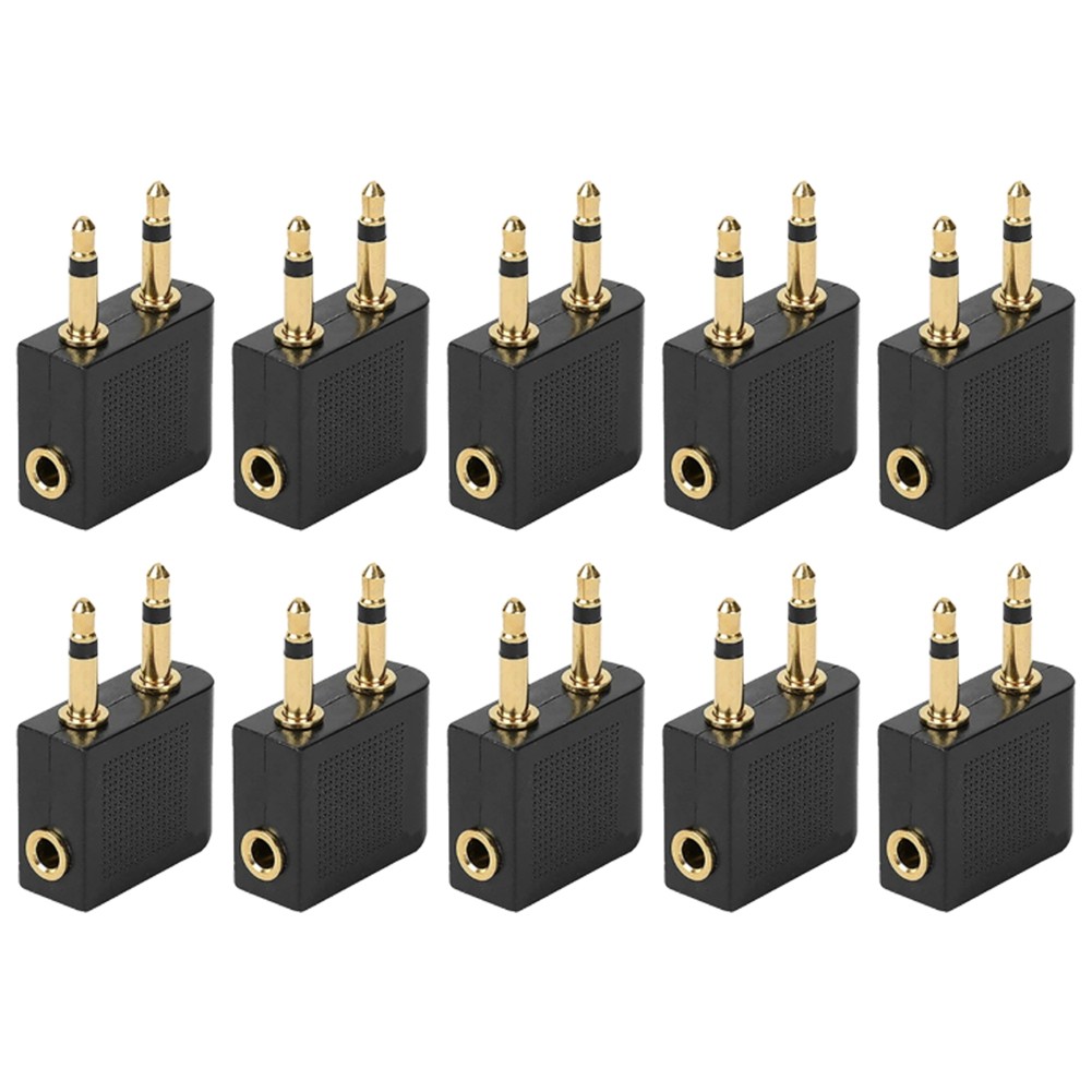 10Pcs 3.5mm Plug Adaptor Jack Audio Headphone Converter Adapter Headset4778