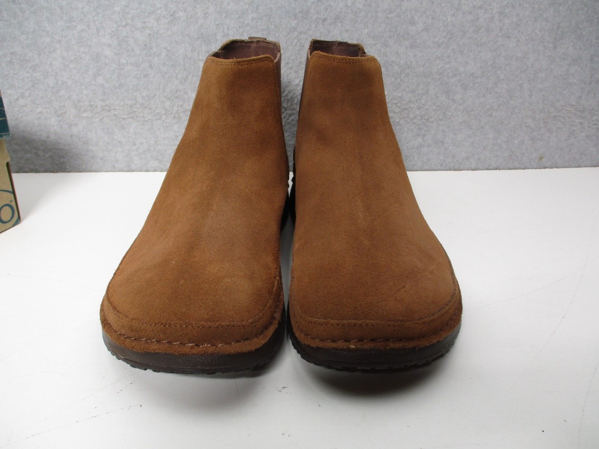 Chaco Paonia Cinnamon Brown Suede Chelsea Boots Shoes Mens 