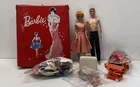 Mid-Century 1960 Classic Barbie Mattel Vintage Barbie And Ken Doll Set With Case