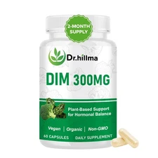 DIM Supplement 300mg, Hormone Balance for Women & Men, Estrogen Metabolism & ...
