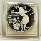 1994 Hawaii 1 oz Silver Islands of Aloha Honolulu Dala Mahalo RHM Proof Round