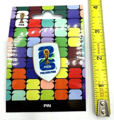 FIFA WORLD CUP 2026 OFFICIAL PHILADELPHIA 1.5'' HOST CITY SHIELD PIN FREE SHIP