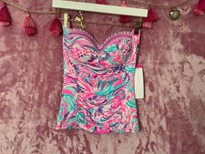 Lilly Pulitzer Tankini Top NWT - Jimmi Tankini - Prosecco Pink - Don  t Be Jelly
