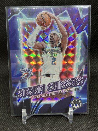 2023-24 Panini Mosaic #13 Shai Gilgeous-Alexander Storm Chasers Thunder Case Hit