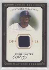 2008 Upper Deck Masterpieces Captured on Canvas Torii Hunter #CC-HU 11z5