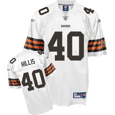 NFL Trikot Cleveland Brown Peyton Hillis weiß Throwback Football Premier Jersey