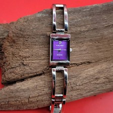 Nine West Diamond 9W/1881 Three-Hand Analog Women's Watch Purple