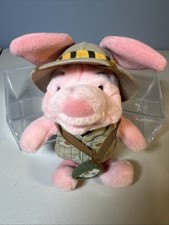 Walt Disney World Winnie The Pooh Plush Safari Piglet Plush Animal Kingdom