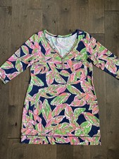 Lilly Pulitzer Palmetto Dress In The Vias Pima Cotton Size XL