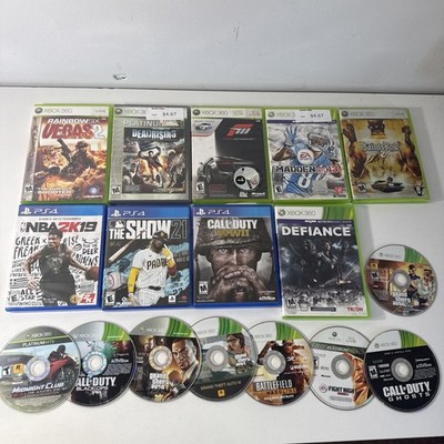 Video Game Lot Xbox 360 & PS4 17 Games GTA Fight Night Forza 