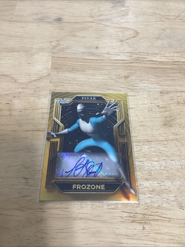 Samuel L. Jackson Frozone [Orange] #AA-SLJ 2025 Topps Chrome Disney Authentic Autograph card