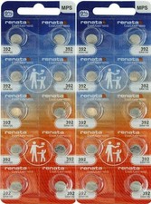 Renata 392 20 FRESH BATTERIES NEW PACKING SR41W 0 MERCURY  Replace LR41 
