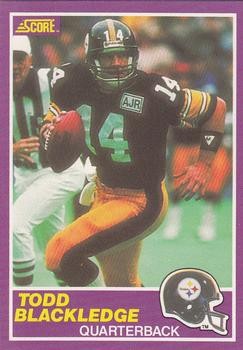 Todd Blackledge 1989 Score Supplemental Football - #373S - Pittsburgh Steelers