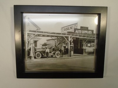 VTG LG PHOTO MAGNOLIA ALABAMA FISK TIRE SINCLAIR GAS SERVICE STATION FRAMED