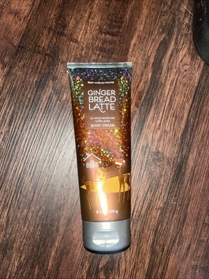 Bath & Body Works GINGERBREAD LATTE Fragrance Body Cream 8 oz New