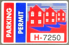   NEW   48/PK PARKING PERMIT WINDOW CLING STICKERS SEQUENTIAL NUMBERS STYLE G 