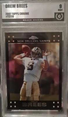 2007 Topps Chrome Football Drew Brees #TC116 NEW ORLEANS SAINTS HOF