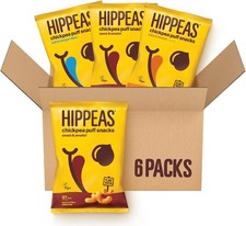 HIPPEAS Variety Pack Chickpea Puff Vegan Crisps | 6 x 78g Sharing Bags | Plant-