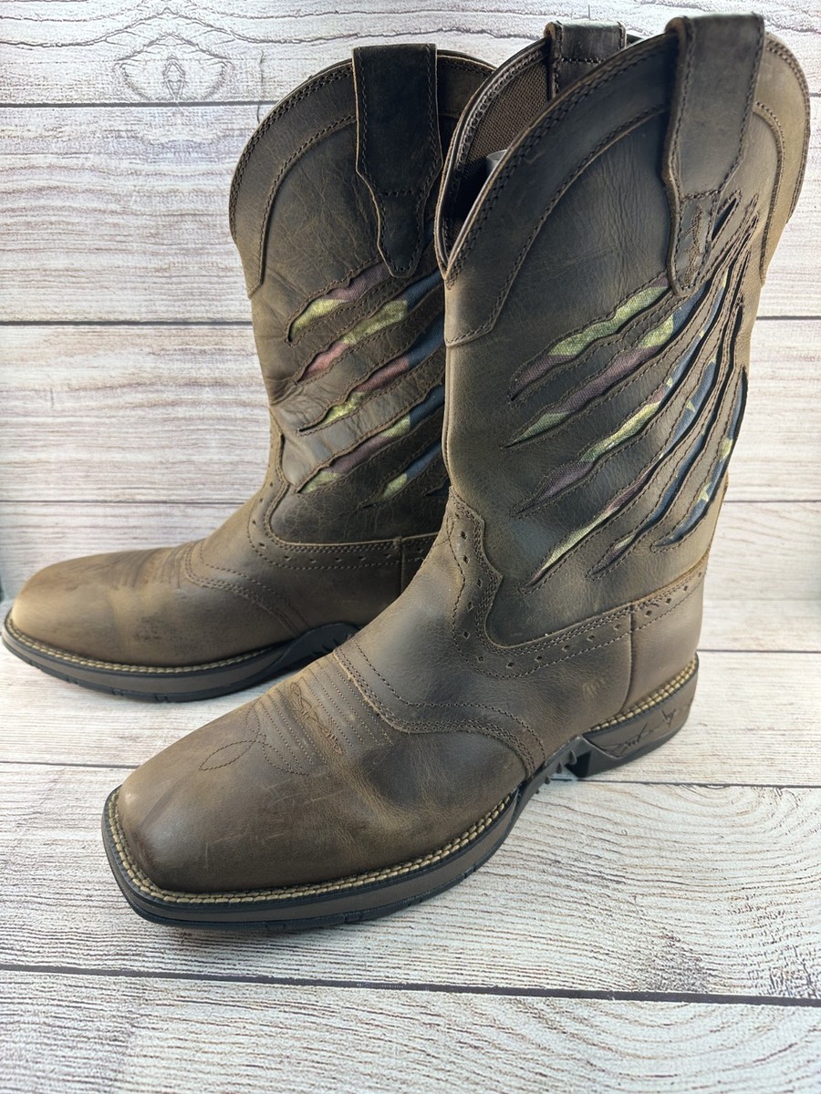 Cody James Men's Scratch American Flag Lite Performance Western Boots Size 11 D View 3