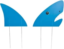 Fun Express Land Shark Yard Sign Set - 2 Pieces, Shark Yard Decor, Fun Outdoor D