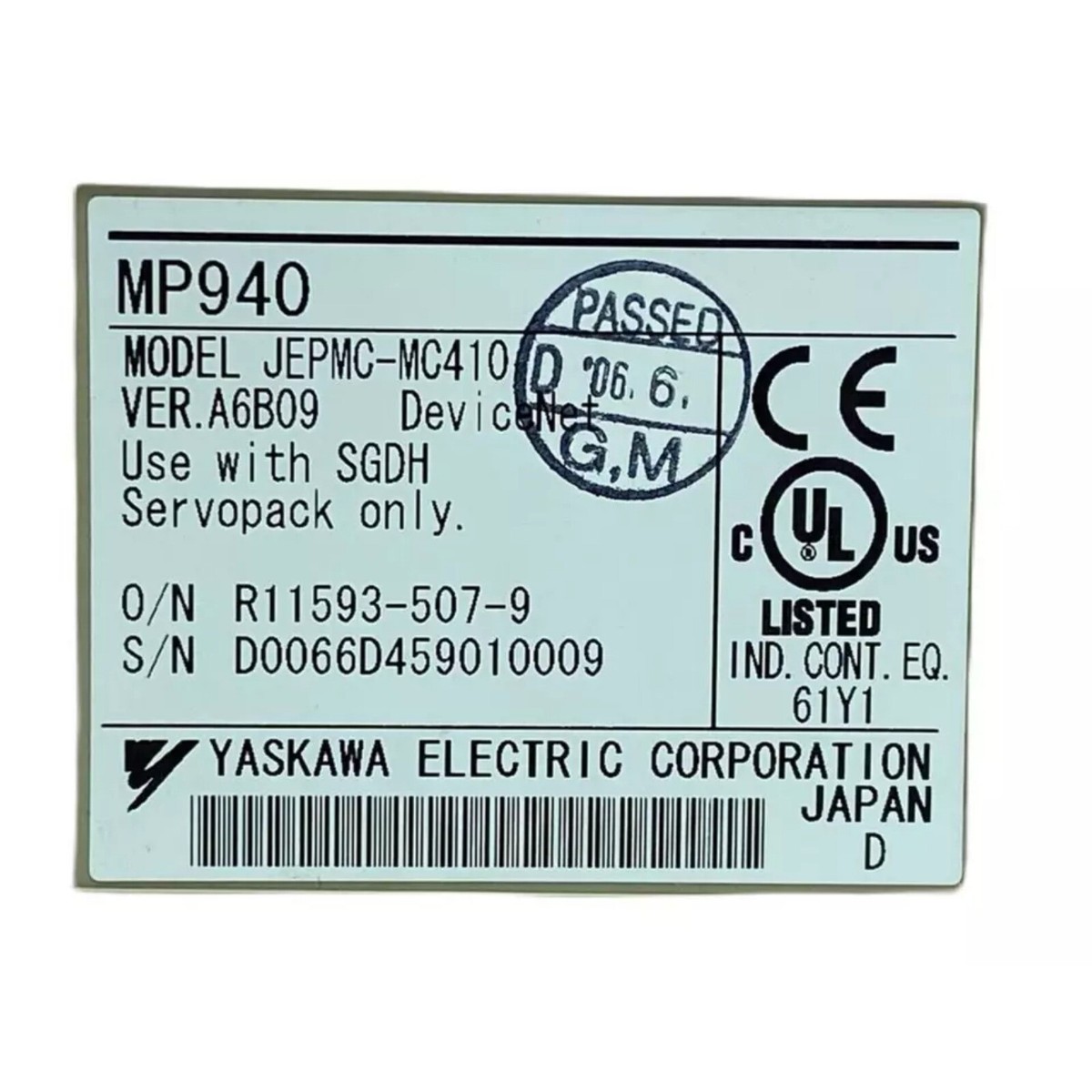 US FREE TAX YASKAWA MP940 JEPMC-MC410 | eBay