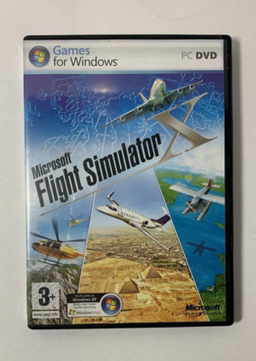 Microsoft Flight Simulator X (PC DVD-ROM, 2006 w/ Manuals & Product Key) TESTED