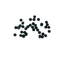 SIX 3mm Round Black Onyx Cab Cabochon Gem Stone Gemstone BOC32/112124