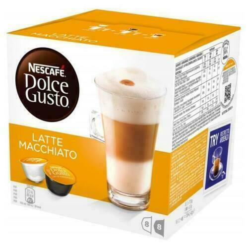 Nescafe Dolce Gusto Unsweetened Latte Macchiato Milk Coffee Pods / Coffee  Capsul | eBay