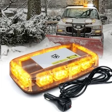 Xprite Amber LED Strobe Beacon Lights Truck Car Rooftop Emergency Hazard Warning